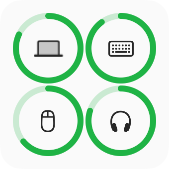 Widget batterie del Mac e degli accessori